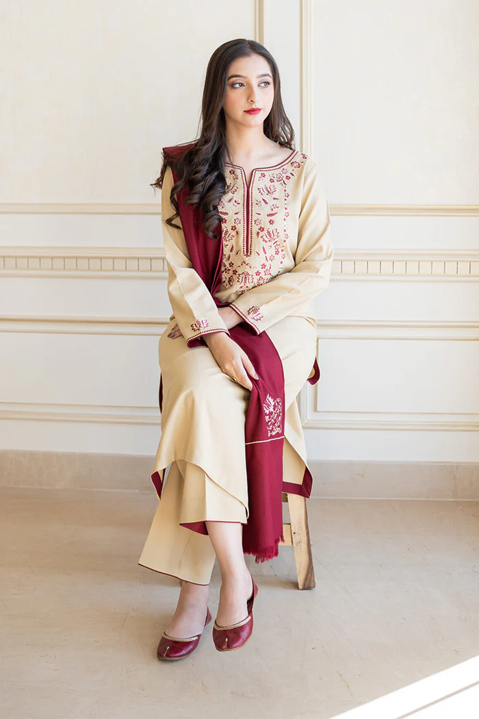 AISLING - 3PC DHANAK EMBROIDERED FA-72