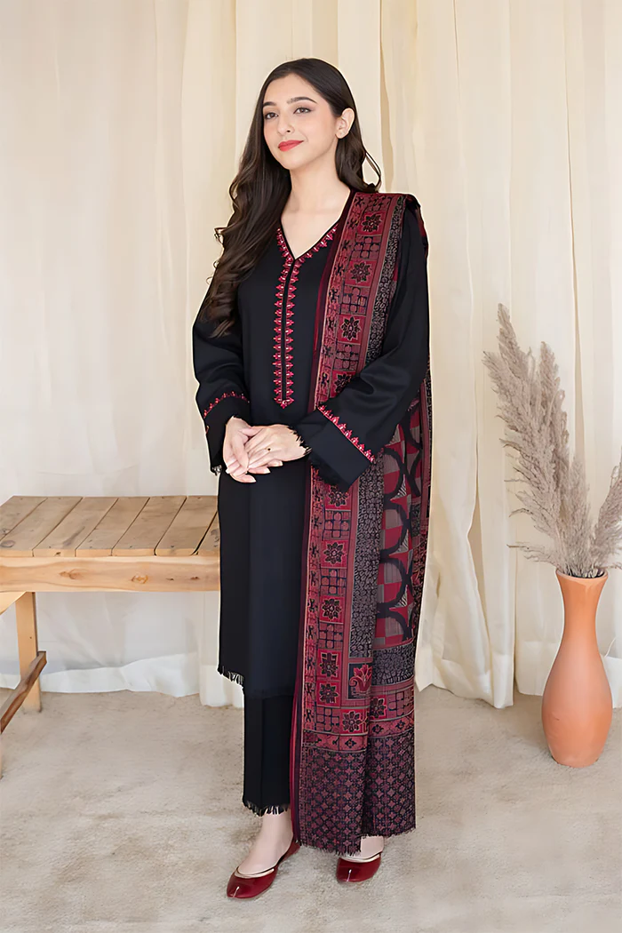 AISLING - 3PC DHANAK EMBROIDERED FA-145