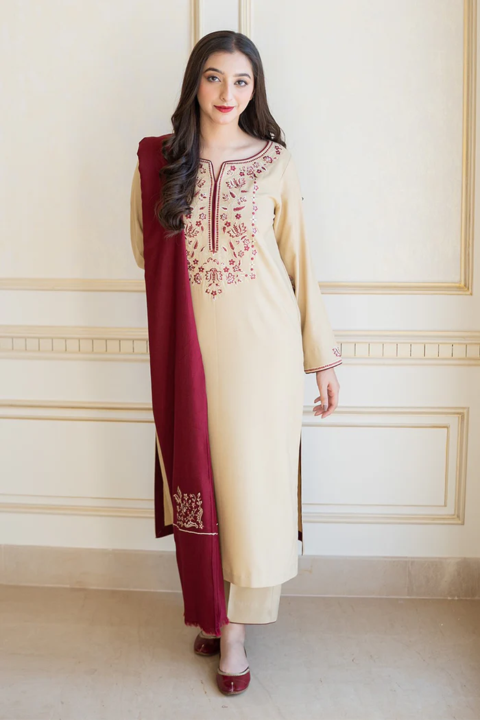 AISLING - 3PC DHANAK EMBROIDERED FA-72